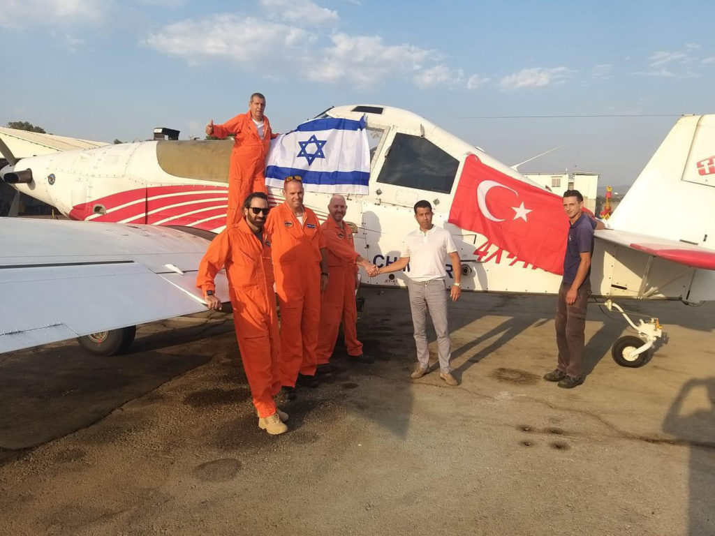 Israeli firefighting aircraft mission in southern Türkiye, August 2021
